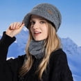 thumbnail image 4 of Fgnfyis Knitted Hat Winter Cycling Windproof Warm Cap with Brim Ear Winter Hats Winter Hats for Women B, 4 of 4