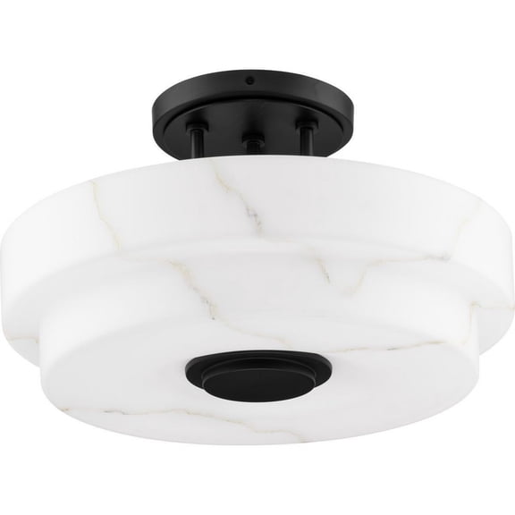 P350284-31M Progress Lighting Tosca - 3 Light Flush Mount-9.62 Inches Tall and 18 Inches Wide-Matte Black Finish