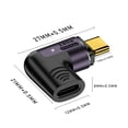 thumbnail image 2 of Adaptador Tipo C Adaptador tipo C de 3 uds, adaptador USB C a C de 40Gbps compatible con 8K @ 120HZ para tableta/portátil, 2 of 8