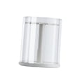 thumbnail image 4 of Vitrina transparente para figuras, soporte para collares, moderna caja de almacenamiento de muñecas de escritorio, organizador de joyas para figuras en miniatura, mini juguetes. blanco, 4 of 9