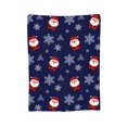 thumbnail image 7 of DouZhe Ultra-Soft Micro Fleece Lightweight Flannel Bed Blanket, Santa Claus Snowflake Print Cozy Warm Throw Blankets, 60"x50", 7 of 7