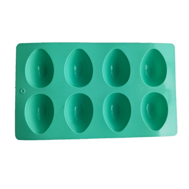Molde de silicona antiadherente para hornear huevos de Pascua, 8 piezas, para hacer dulces y gelatina