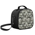 thumbnail image 2 of Uourmeti Removable Shoulder Strap Kids Lunch Bag for School Outdoor, Polyester Fabric Portable Kids Insulated Lunch Bag, Digital Camouflage Design, 2 of 6