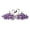 Purple, variant on rygai Shining Rhinestone Elegant Hair Barrette Shining Swan Women Hair Clip Hair Styling Accessories,White
