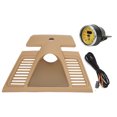 thumbnail image 3 of Embellecedor De Panel De Salpicadero, Cubierta De Salpicadero Resistente Al Calor Beige, Lujosa Antienvejecimiento 970 552 151 01 6W0, Repuesto Para Panamera 2010-2016 Para Estilo ANGGREK cronometro amarillo, 3 of 8