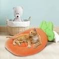 thumbnail image 3 of Colourtree Small Carrot Bed for Cats Dogs, Carrot Pet Bed, Creative Fluffy Carrot Boat Shape Pet Dog Cat Bed,Removable Cushion&nbsp;, 3 of 7