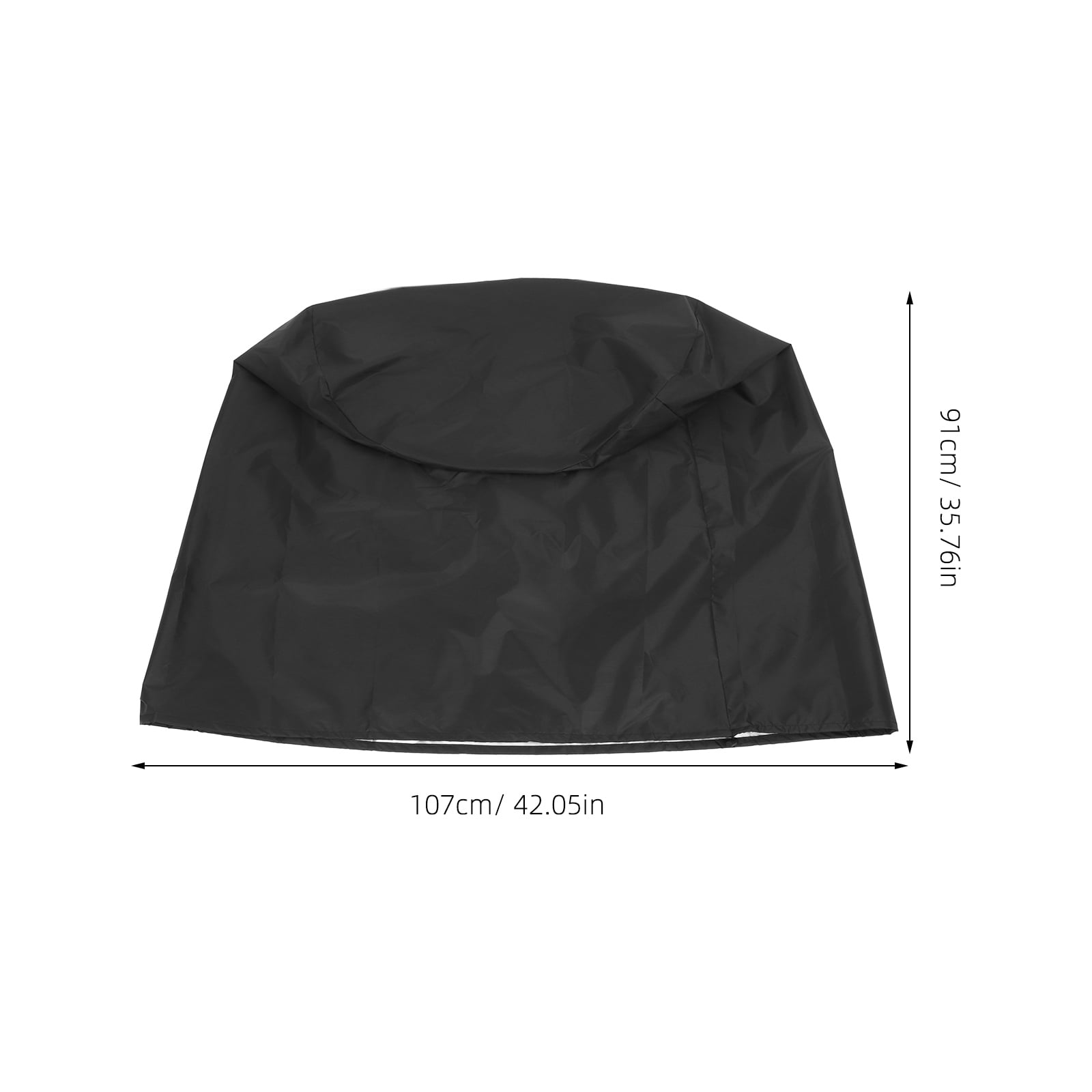 Hytrove Black Oxford Fabric Outdoor Bird Bath Cover, Weather-Resistant Garden Protector, Shield, 1 Piece