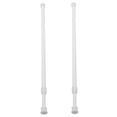 thumbnail image 4 of HINTRMENT 2pcs Shower Tension Rod Adjustable White ABS Clothes Drying Home Use, 4 of 8