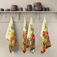 thumbnail image 5 of Coolnut 4 Pack Red Flowers Kitchen Towels Highly Absorbent, Super Soft Dishcloths 18 x 28 Inches Reusable Quick Drying Tea Towels Set for Home,Kitchen Decor Wash cloth, 5 of 7