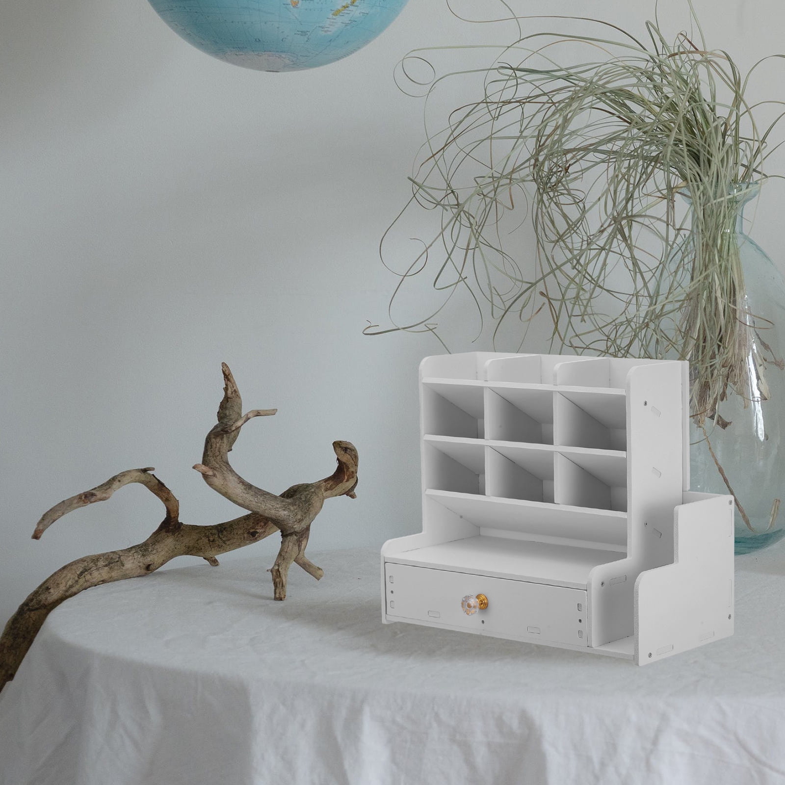 RENACLIPY Portable White Marker Organizer with Strong Wood Plastic Composite Material