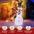 thumbnail image 4 of Zimtown 5ft LED Lighted Snowman Christmas Snowman w/ 200 LED Lights,Hat,Birds, 4 of 10