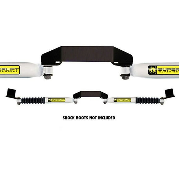 Superlift Steering Stabilizer 92709 Superide SS; Dual; Stainless Steel; With Brackets/Hardware; Set Of 2