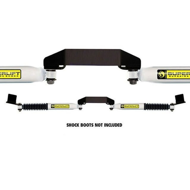 Superlift Steering Stabilizer 92709 Superide SS; Dual; Stainless Steel; With Brackets/Hardware; Set Of 2