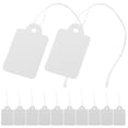 thumbnail image 1 of Miangastore 200pcs White Papers Hang Tags With String Writable Prices Tags For Jewelry Clothing Retail Display Marking Strung Tags For Labeling, 1 of 8