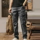 thumbnail image 1 of Pantalones largos para hombre, cintura elástica, transpirables, cómodos, suaves, informales, de playa, de poliéster, 1 of 4