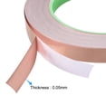 thumbnail image 3 of Uxcell Double-Sided Conductive Tape Copper Foil Tape 10mm x 30m/98.4ft 2 packs, 3 of 5