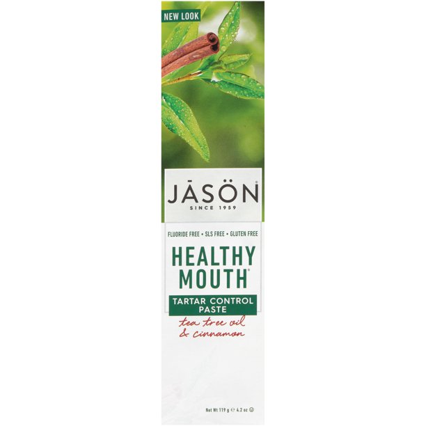 JASON Healthy Mouth Tartar Control FluorideFree Toothpaste, 4.2 Ounce Tube