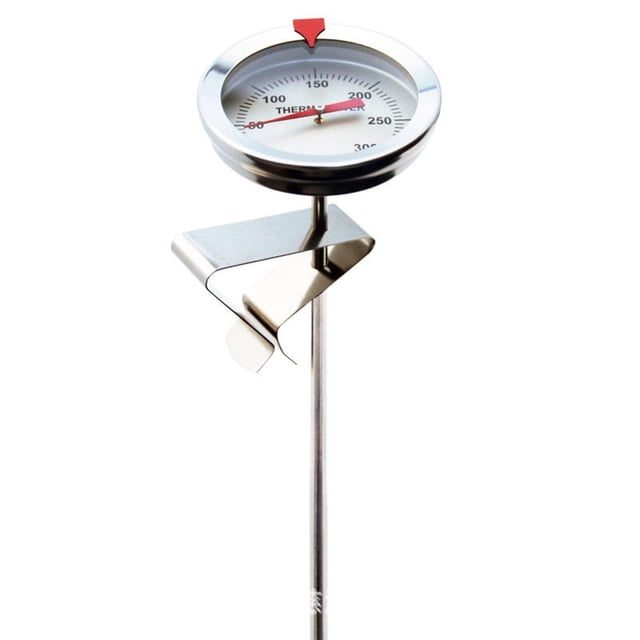 Stainless Steel Frying Pan Thermometer Sugar Oil Thermometer With Fixed Clip