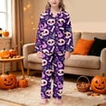 thumbnail image 2 of LIIPEE Girls Halloween Graphic Pajamas Long Sleeve Shirts And Pants Pajama Sets Kids Fall Sleepwear 4-14 Years, 2 of 7