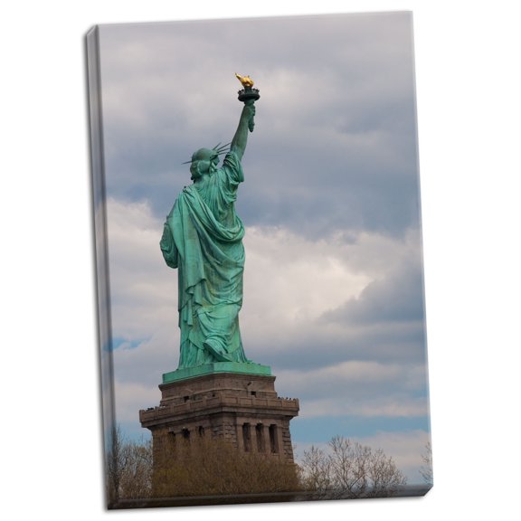 Gango Home Decor Statue of Liberty I by Erin Berzel (Ready to Hang); One 24x36in Hand-Stretched Canvas