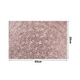 thumbnail image 6 of Anti-Slip Placemats for Dining Table, Floral Pattern Washable PVC Woven Table Mats for Home Restaurant Christmas Party Decoration, 6 of 8