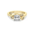 thumbnail image 4 of IGI Certified 1 Carat Cushion Shape Lab Grown Diamond Engagement Ring | 14K Yellow Gold | Rosé Side Stone Diamond Ring | FG-VS1-VS2 Quality Friendly Diamonds, 4 of 6
