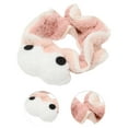 thumbnail image 3 of Unique Bargains 1 Pc Fashion Cute Plush Washing Face Big Eyes Headwrap for Women 8.27"x3.15" Pink, 3 of 3