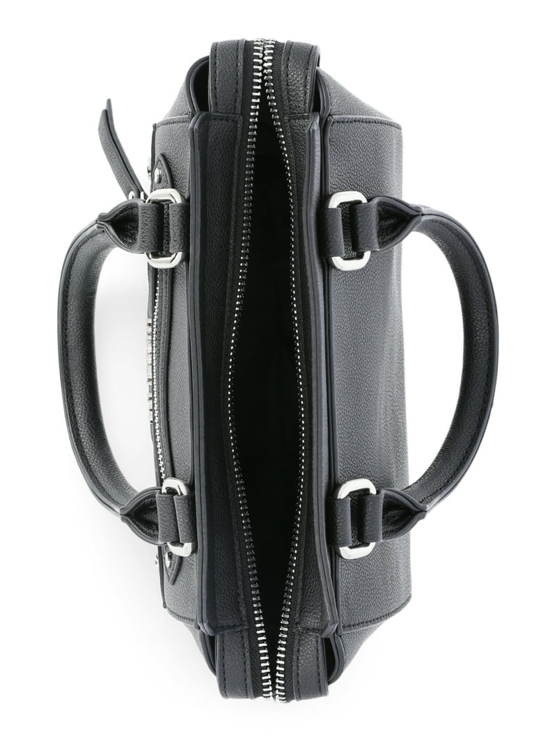 Madden NYC Women's Structured Double Handle Handbag, Black