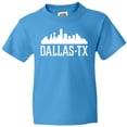 thumbnail image 3 of Inktastic Dallas Texas Skyline TX Cities Youth T-Shirt, 3 of 5