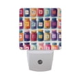 thumbnail image 6 of Yayeee LED Plug in Night Light for The Home with Auto Dusk to Dawn Light Sensors, 2 Pack, Blue Jam Jars, 6 of 6