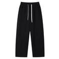 thumbnail image 4 of Afdoent Pants For Men Draw Rope Design Loose Casual Lazy Pants Lounge Pants, 4 of 5