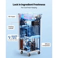 thumbnail image 2 of KFFKFF Commercial Soft Serve Ice Cream Machine, 20-28L/H Capacity, 2200W 3-Flavor Freestanding Maker with Dual 6L Hoppers, Pre-Cooling, Self-Cleaning, and Hopper Agitation for Dessert Shops, 2 of 9