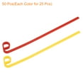 thumbnail image 3 of Cuchillas para desmalezadoras Uxcell 50 Pack Cuchillas de reemplazo de línea plástica flexible, cuchilla de cabeza de recortadora gruesa para recortadora y bordeador amarillo y rojo, 3 of 7