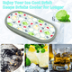 thumbnail image 5 of Bandeja para cubitos de hielo con tapa y recipiente de almacenamiento para congelador. Para enfriar hielo cóctel whisky té café, 5 of 5