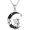 Bunny, variant on Owl Gifts for Women 925 Sterling Silver Owl Necklace Crescent Moon Halloween Pendant Gothic Jewelry Inspirational Gifts for Women