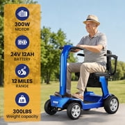 Tcdjtc Mobility Scooter for Seniors, Motorized Scooter for Adults with 300 LBS Capacity