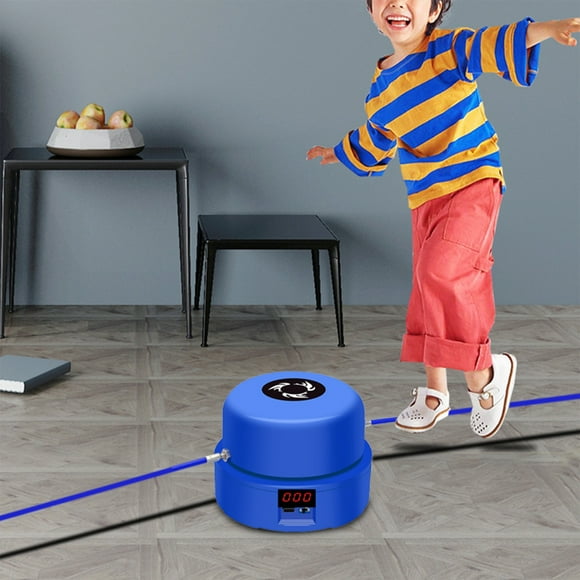 Fiudx Máquina de Cuerda Jum-P, Control Remoto Inalámbrico, 10 Velocidades Ajustables, Ejercicio de Salto Eficiente, Diseño Compacto y Portátil, Gimnasio En Casa, Fitness En La Oficina, Tamaño 13 X 13
