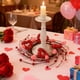 thumbnail image 5 of Uuiauoio Valentine Candle Rings Wreaths Red Heart and Berry Candle Holder Rings Red Pip Berry Candle Rings Mini Wreaths for Valentine's Day Wedding Windows Table Centerpieces, 5 of 6