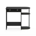 thumbnail image 3 of Pemberly Row Wood Home Laptop Notebook Computer Desk in Black/Gray, 3 of 6