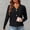 Black, variant on Delayuji Women's Wool Cardigan Sweater Long Sleeve Lightweight Summer V Neck Cardigan Button Down Cable Knit Sweaters