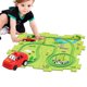thumbnail image 1 of Pistas de carreras VISALY para niños, juego de rompecabezas con pistas de autos, pista de autos de carrera, vehículo de juguete y tablero de rompecabezas, carrito eléctrico para ensamblar, juguetes, 1 of 7