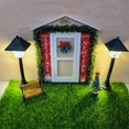 thumbnail image 1 of 5 Piezas 1/12 Puerta de Muebles en Miniatura Modelo de árbol de Navidad Kits de Construcción de de Simulación CUTICAT Puerta de la casa de muñecas, 1 of 8