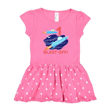 

Inktastic Outer Space 1st Birthday Gift Baby Girl Dress