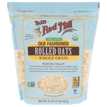 Bob's Red Mill Organic Old Fashioned Rolled Oats 32 oz - Pack of 2