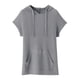 thumbnail image 4 of Fiudx Ropa de Mujer Blusas de Manga Corta con Capucha y Bolsillos de Color Sólido Informal a La Moda para Mujer, 4 of 4