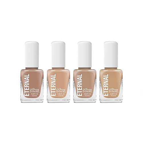 Eternal 4 Collection Juego de 4 esmaltes de uñas Eternal Cosmetics Light Nudes