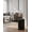 Black, variant on TEQIN 1.6 Gal / 6L Stainless Steel Bathroom Garbage Can With Lid, Slim Waterproof Garbage Can For Bedroom, Step-On Trash Bin With Inner Bucket, Rear Handle, Small Trash Can With Soft Close Lid
