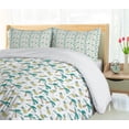 thumbnail image 5 of Ambesonne Tropical Duvet Cover Set, Pine Trees and Pineapples, 2-Calking, White Seafoam, 5 of 7