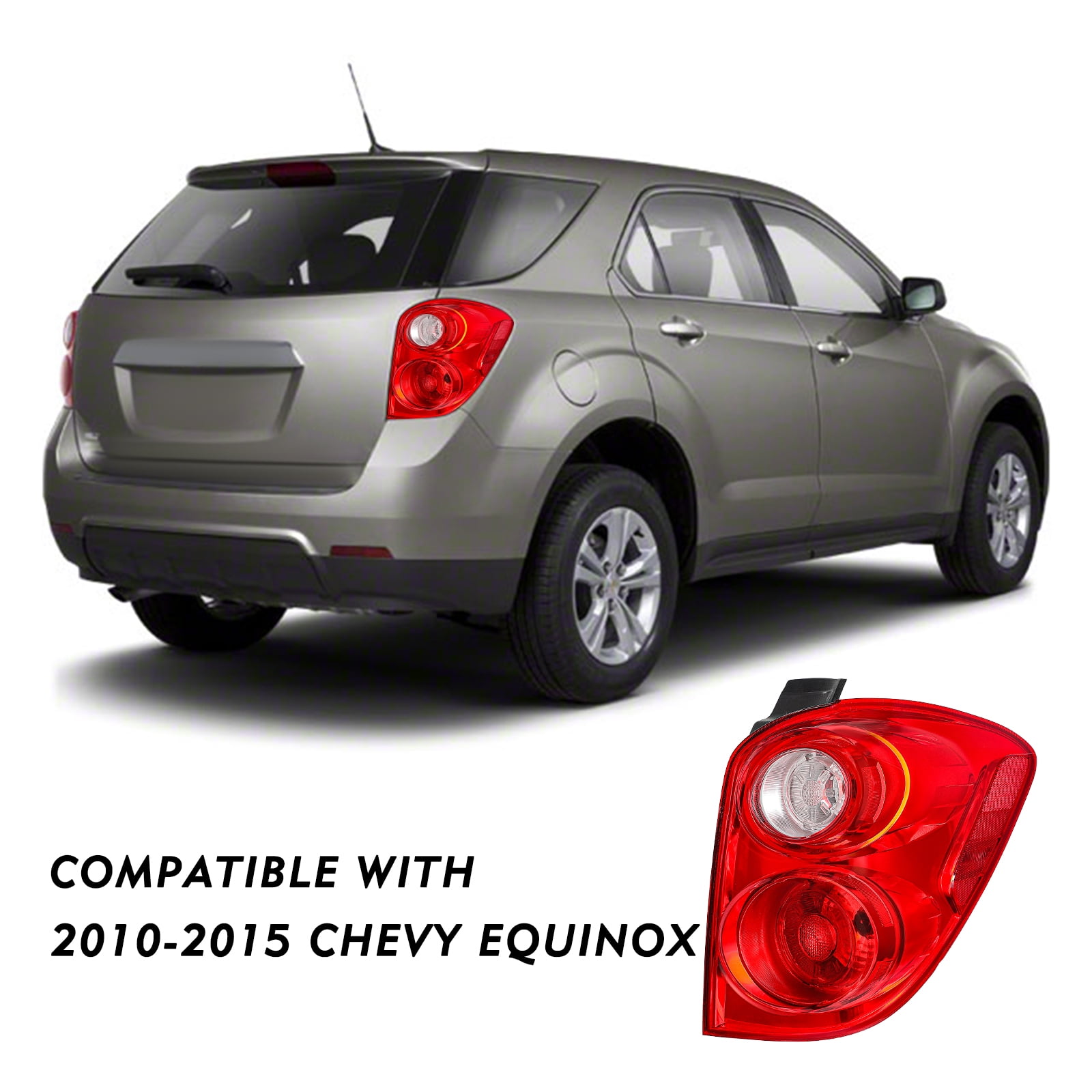 For 2010-2015 Chevy Chevrolet Equinox Tail Light Lamp Assembly Passenger Side