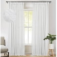 thumbnail image 1 of EcoNesxp 2-Pack Light Filtering Linen Curtains x Living Room Inches 96 Inches 50 Inches, 1 of 4